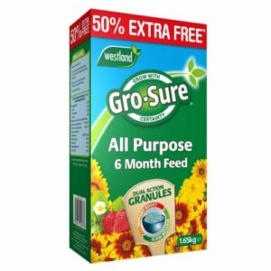1 X Westland Gro-sure All Purpose 6 Month Feed Plant Granules 1.1kg 50 Extra