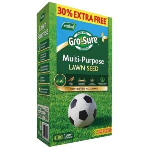 10sqm Gro-sure Multi Purpose Lawn Seed 10sqm + 30% Extra Free