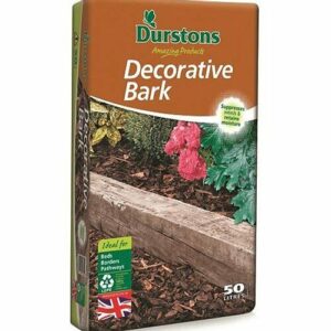 LANDSCAPE CHIPPED BARK WEEDS BORDERS PATHWAYS MULCH 50L BAG great value