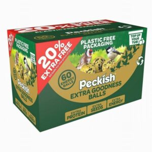 Peckish Extra Goodness Energy Balls for Birds - 50 Pack + 20% Extra FREE