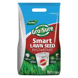 Westland Gro-Sure Smart Fast Start Bag 80sqm 3.2Kg Grass Lawn Seed