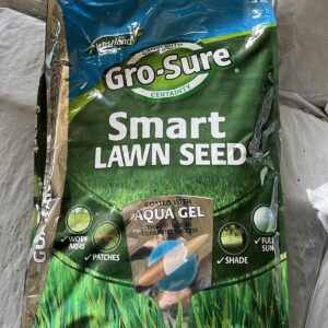 gro sure smart lawn grass seed with aqua gel 250sqm